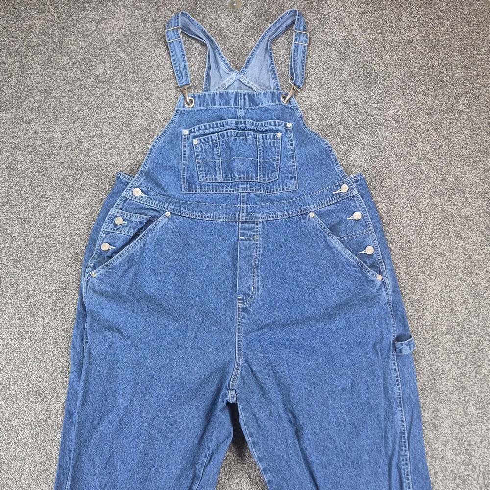 Vintage Revolt Denim Overalls Womens 20 Blue Vintage Carpenter Bib Dungarees
